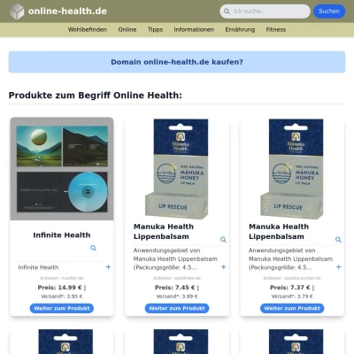 Screenshot online-health.de