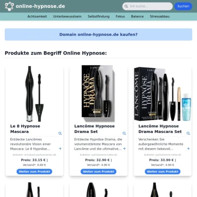 Screenshot online-hypnose.de