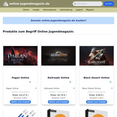 Screenshot online-jugendmagazin.de