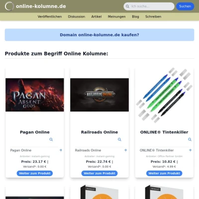 Screenshot online-kolumne.de