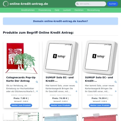 Screenshot online-kredit-antrag.de