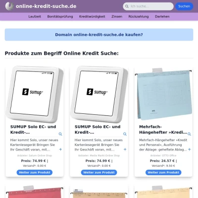 Screenshot online-kredit-suche.de