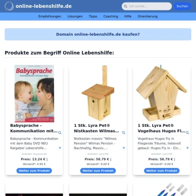 Screenshot online-lebenshilfe.de