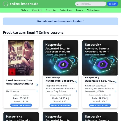 Screenshot online-lessons.de