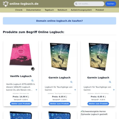 Screenshot online-logbuch.de