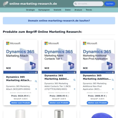 Screenshot online-marketing-research.de