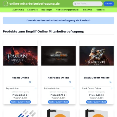 Screenshot online-mitarbeiterbefragung.de