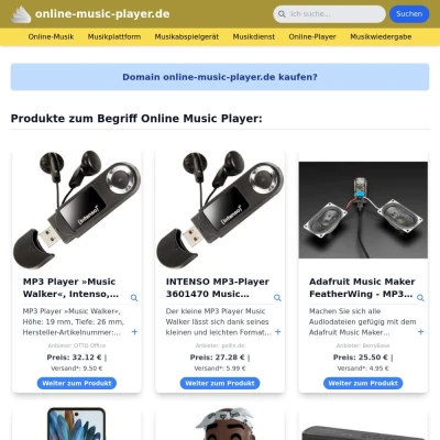 Screenshot online-music-player.de