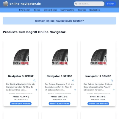 Screenshot online-navigator.de