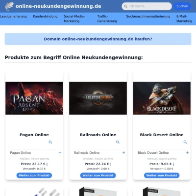 Screenshot online-neukundengewinnung.de