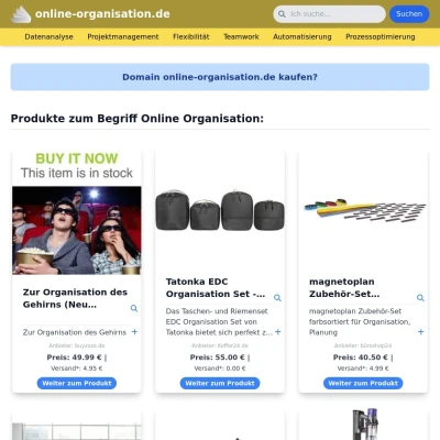 Screenshot online-organisation.de