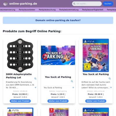 Screenshot online-parking.de