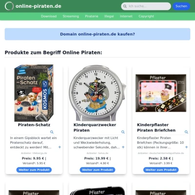 Screenshot online-piraten.de