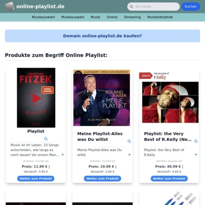 Screenshot online-playlist.de