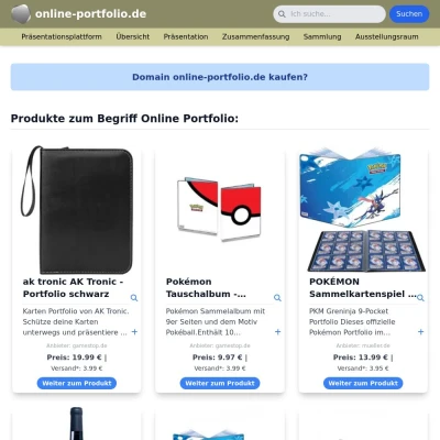 Screenshot online-portfolio.de