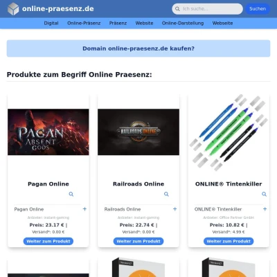 Screenshot online-praesenz.de