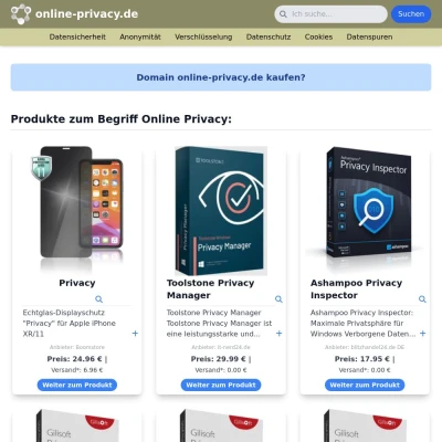 Screenshot online-privacy.de