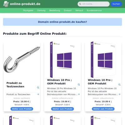 Screenshot online-produkt.de