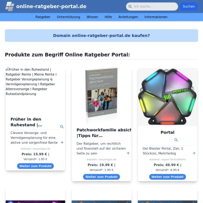 Screenshot online-ratgeber-portal.de