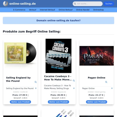 Screenshot online-selling.de