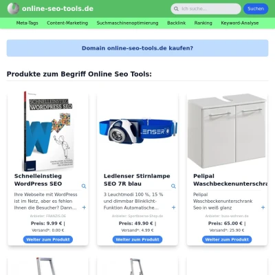 Screenshot online-seo-tools.de