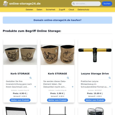 Screenshot online-storage24.de