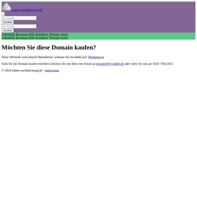 Screenshot online-suchtberatung.de