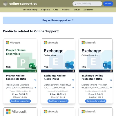 Screenshot online-support.eu