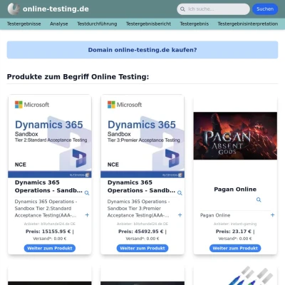 Screenshot online-testing.de
