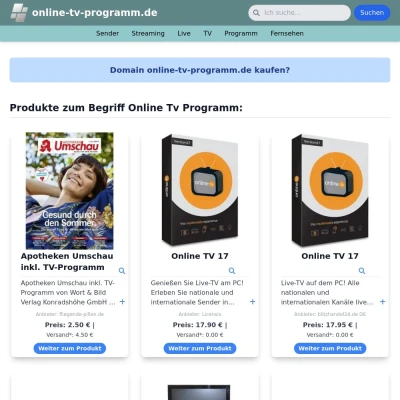 Screenshot online-tv-programm.de