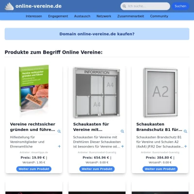 Screenshot online-vereine.de