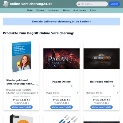 Screenshot online-versicherung24.de