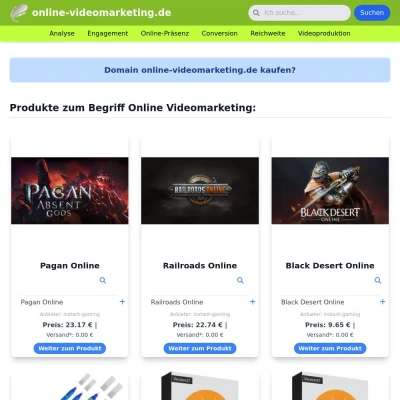 Screenshot online-videomarketing.de