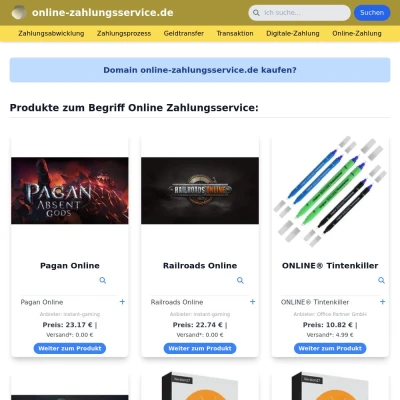 Screenshot online-zahlungsservice.de