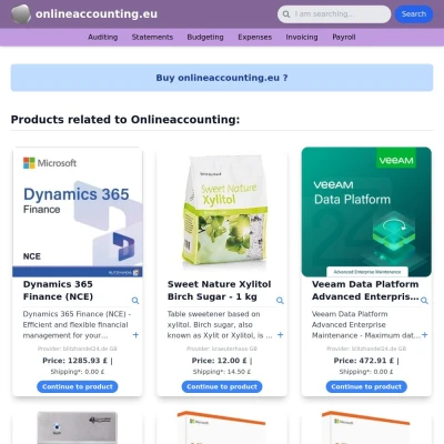 Screenshot onlineaccounting.eu