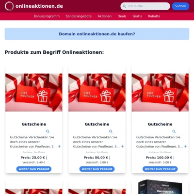 Screenshot onlineaktionen.de