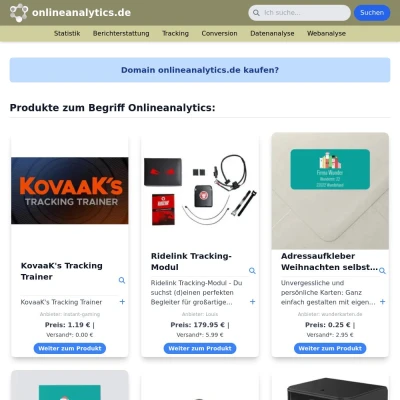 Screenshot onlineanalytics.de