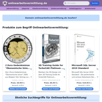 Screenshot onlinearbeitsvermittlung.de