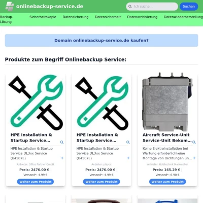Screenshot onlinebackup-service.de