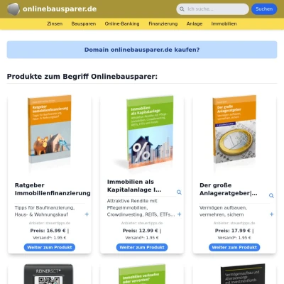 Screenshot onlinebausparer.de