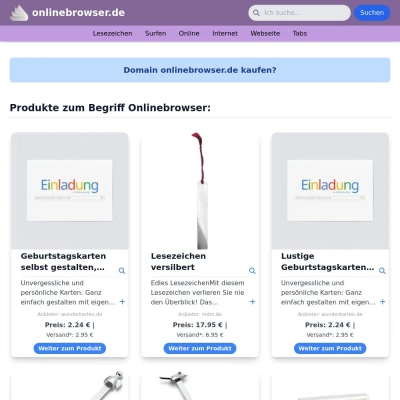 Screenshot onlinebrowser.de