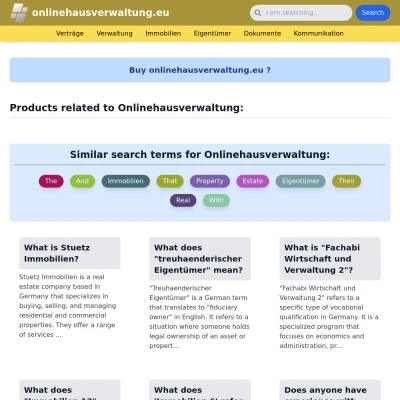 Screenshot onlinehausverwaltung.eu