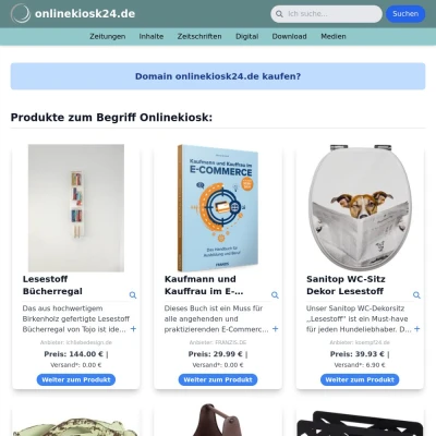 Screenshot onlinekiosk24.de