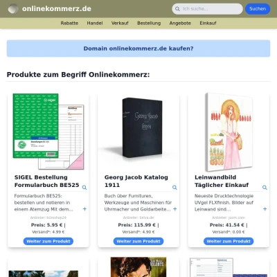 Screenshot onlinekommerz.de