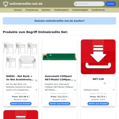 Screenshot onlinekredite-net.de