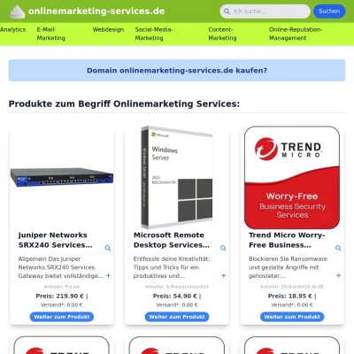 Screenshot onlinemarketing-services.de