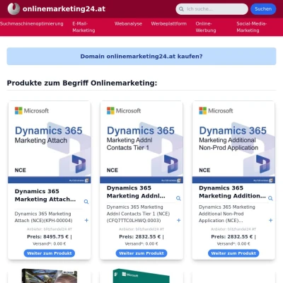 Screenshot onlinemarketing24.at