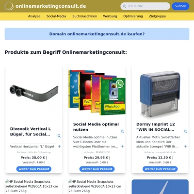 Screenshot onlinemarketingconsult.de