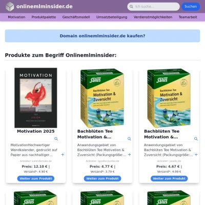 Screenshot onlinemlminsider.de