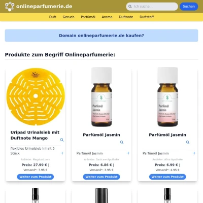 Screenshot onlineparfumerie.de